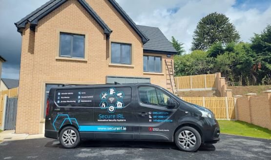 Expert Secure IRL technician installing a state-of-the-art house alarm system in a Kildare home.